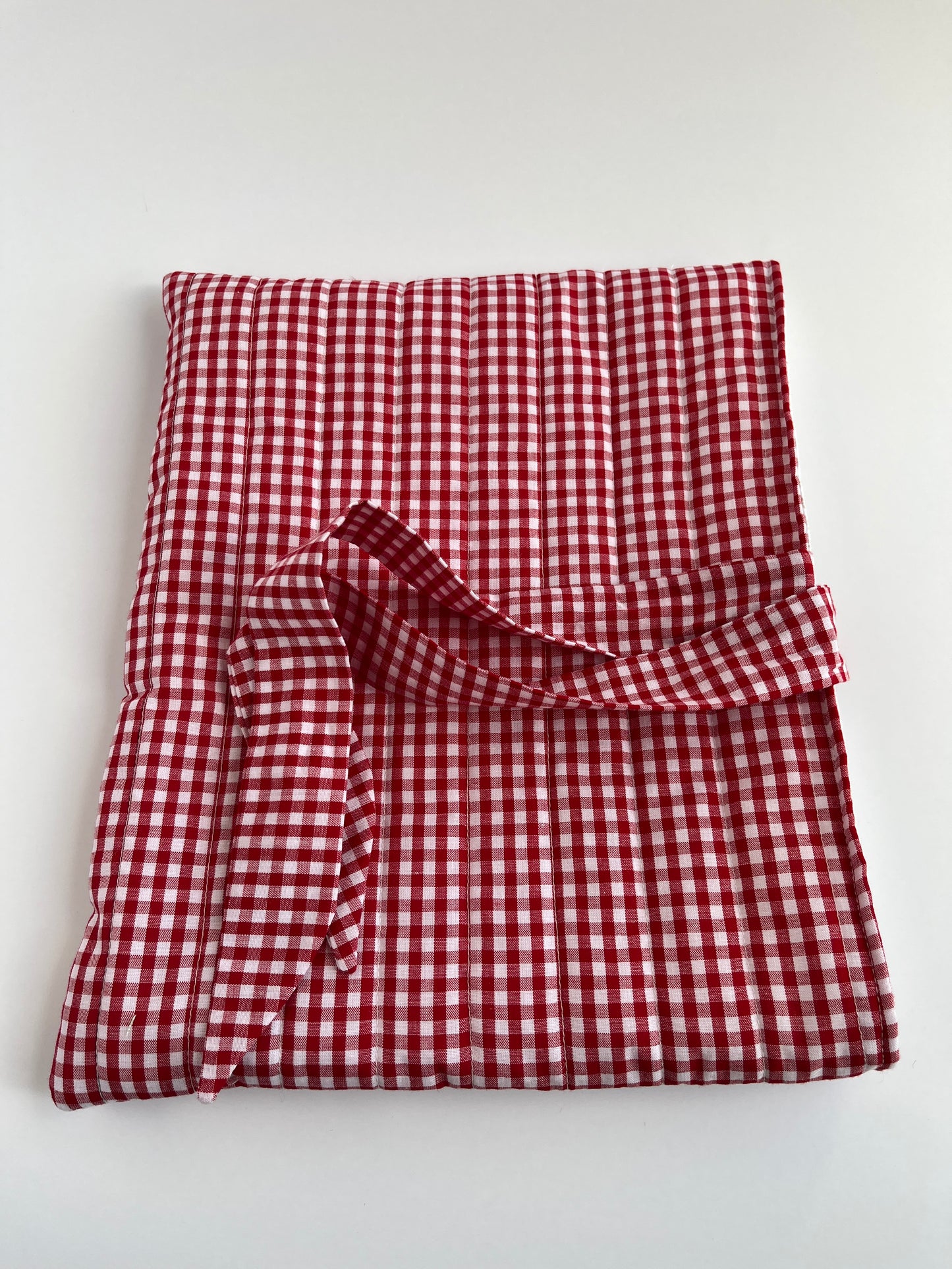 Book Sleeve Red Gingham