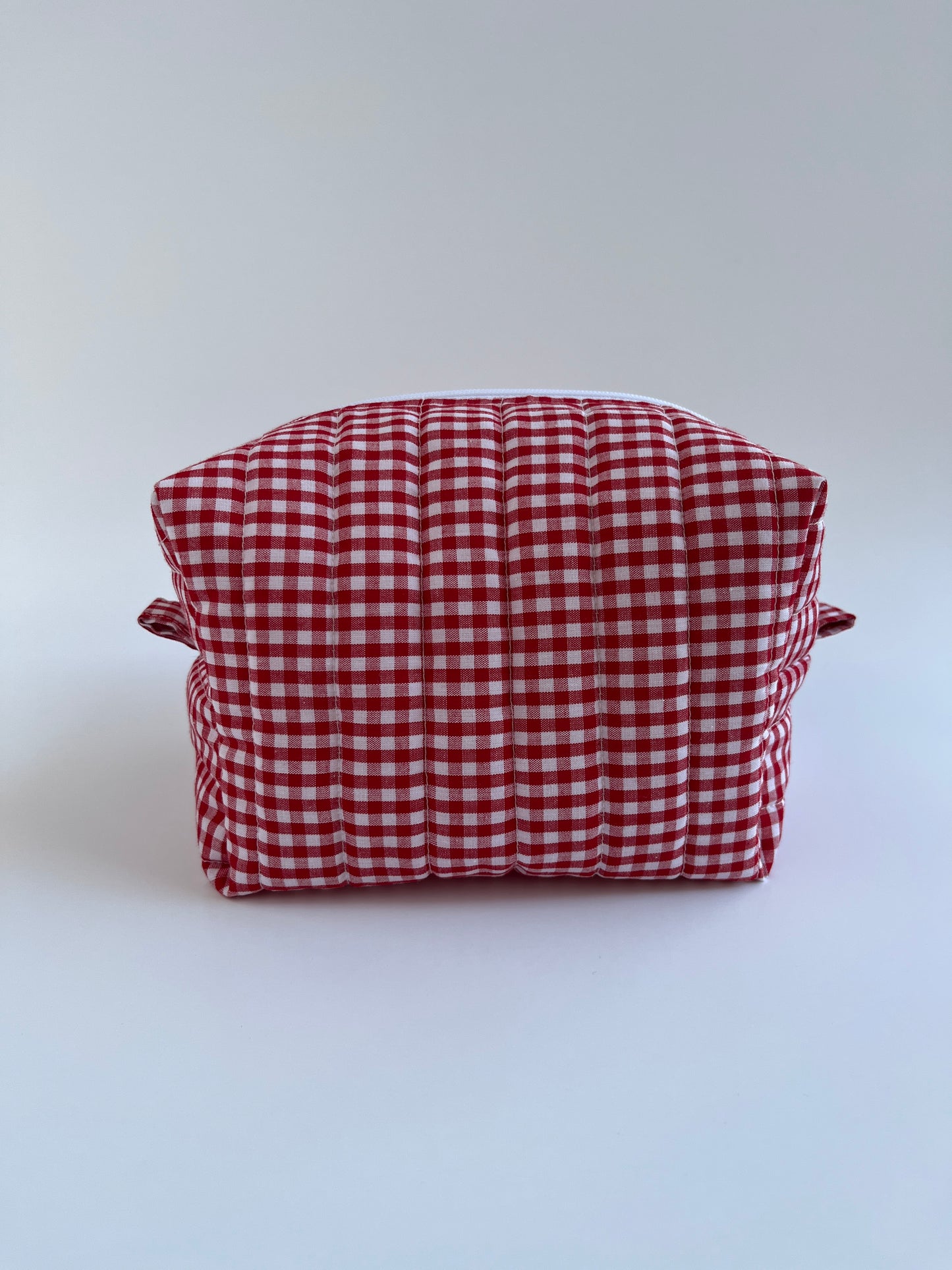 Makeup Bag Red Gingham