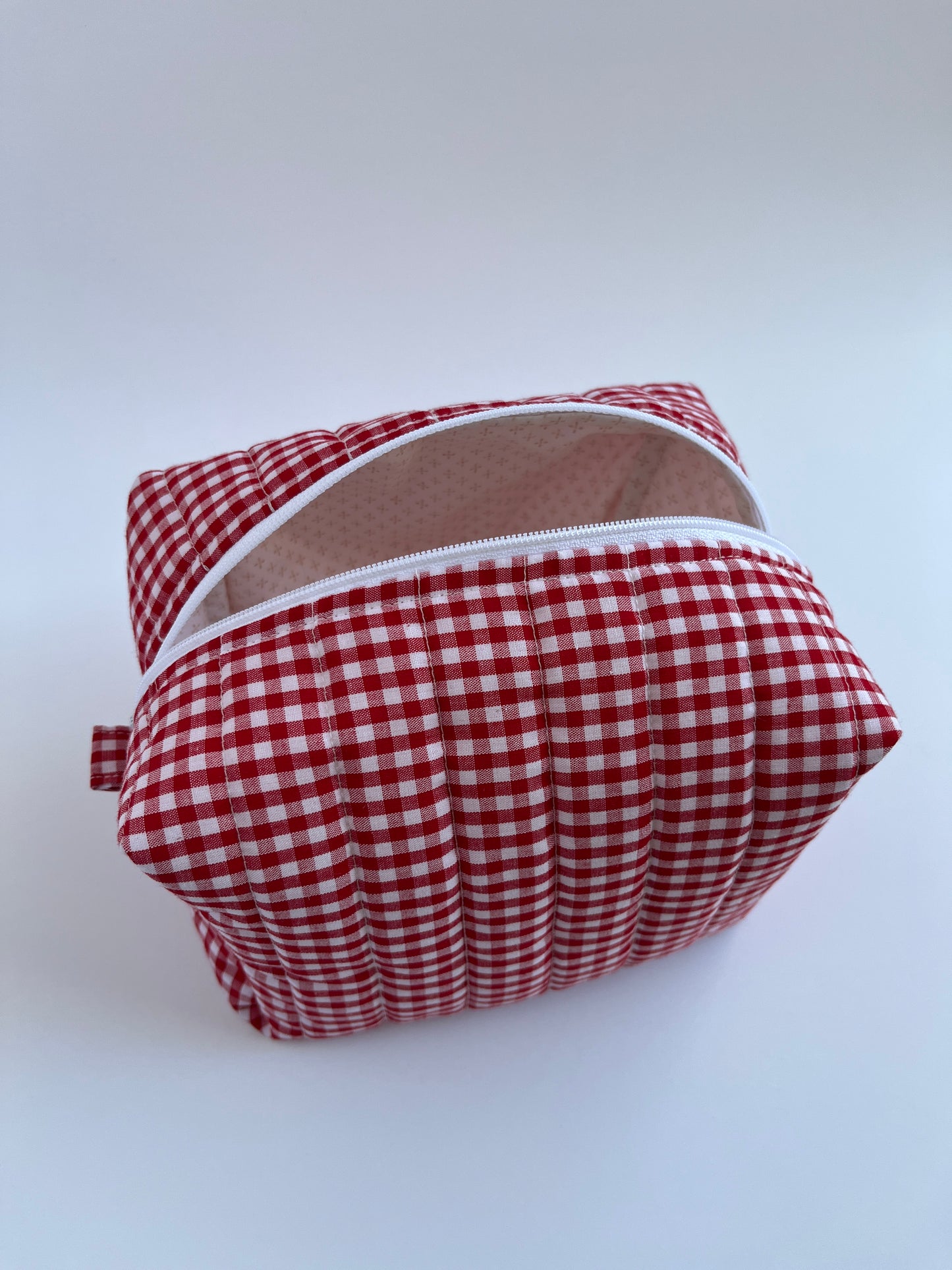 Makeup Bag Red Gingham